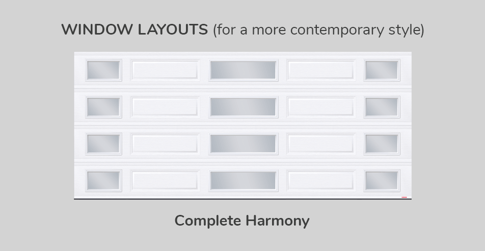 Window layouts, 16' x 7', Complete Harmony