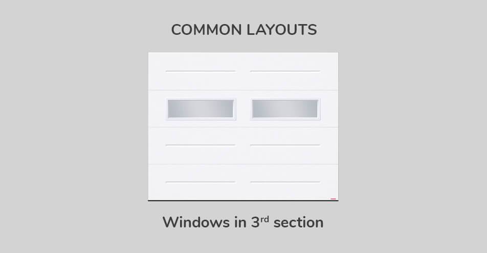 Common layouts, 9' x 7', Windows in third section