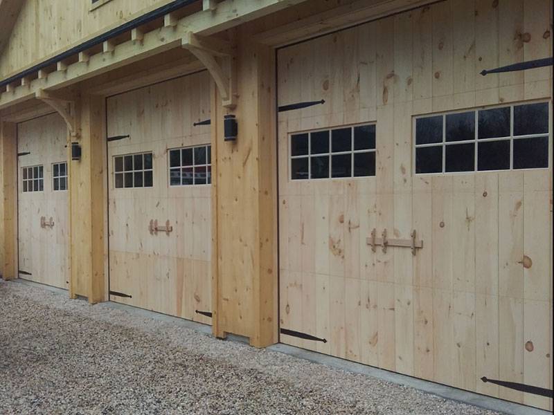 3x 9x8 pine faced by Custom Designer Doors